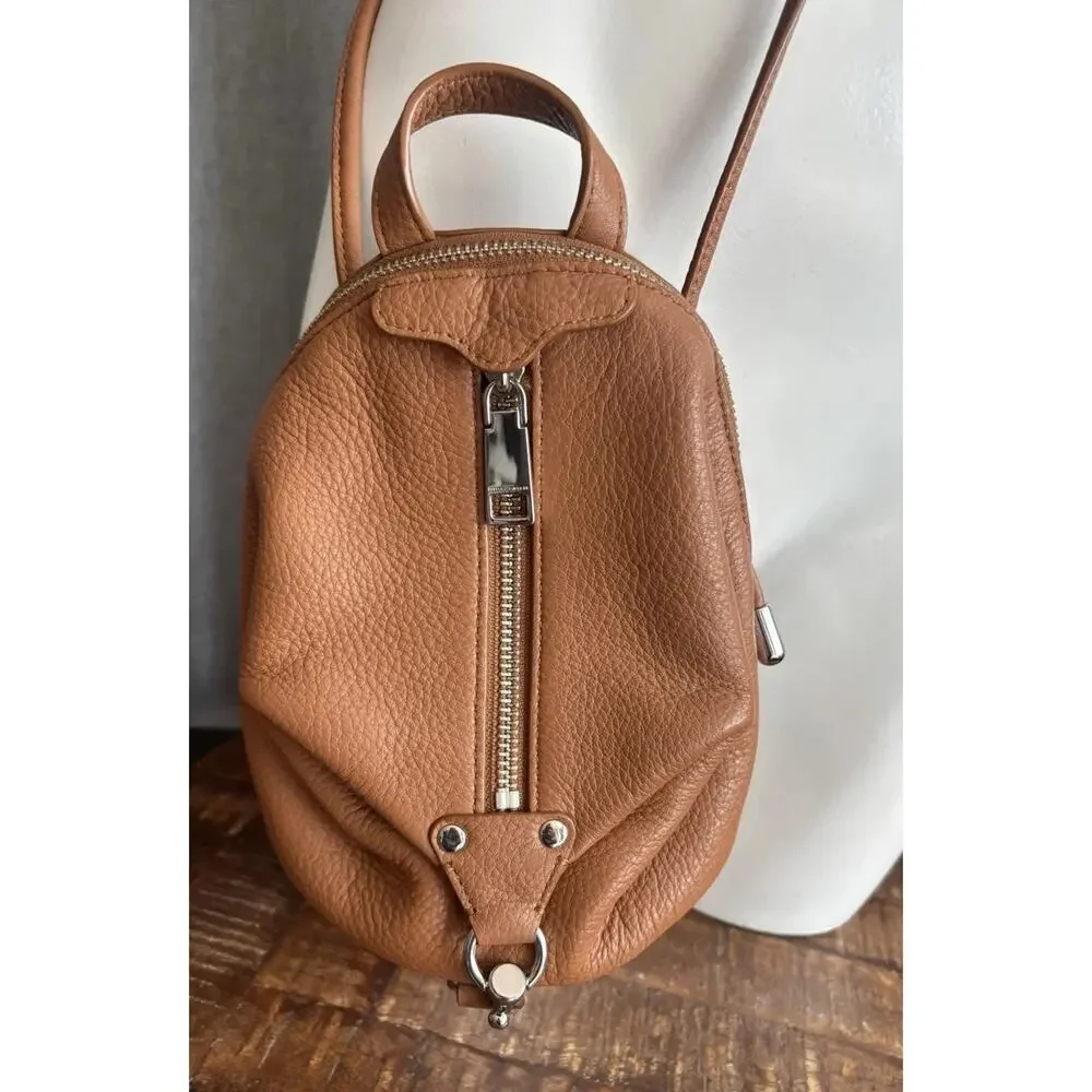 Rebecca Minkoff bag crossbody purse leather tan Brown